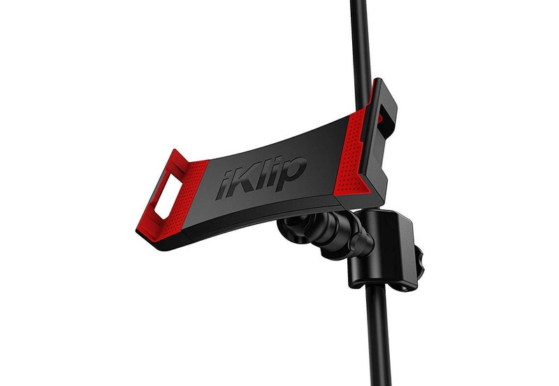 IK Multimedia iKlip 3 Deluxe Universal iPad, Stand mounts, 360 Degree Swivel, Soft-Touch Rubber Grip, Easy Insertion, Rotation, Rugged thermoplastic Design, fits 7â€-12. 1â€ Tablet, Poles to 1.2" Wide - Image 5